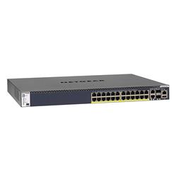 NETGEAR (GSM4328PA-100NES) 24x1G PoE+ Stackable Managed Switch with 2x10GBASE-T and 2xSFP+ (1,000W PSU)