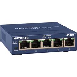 NETGEAR (GS105NA) ProSafe 5-Port Gigabit Desktop Switch O