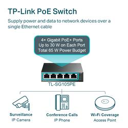 TP-LINK (TL-SG105PE) 5-Port Gigabit Easy Smart Switch