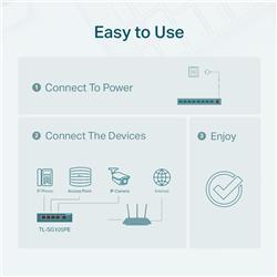 TP-LINK (TL-SG105PE) 5-Port Gigabit Easy Smart Switch