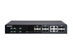 QNAP (QSW-M1204-4C) Management Switch,12 port of 10GbE port speed,8 port SFP+,4 po