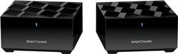 NETGEAR (MK62-100CNS) Nighthawk Whole Home Mesh Wi-Fi 6 System (MK62)  2PK- AX1800 Router with 1 Satellite Extender, Coverage u