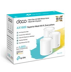 TP-LINK (Deco X20) (3-pack) AX1800 Whole Home Mesh Wi-Fi System(Open Box)