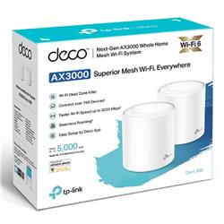 TP-LINK (Deco X60) 2-pack AX3000 Whole Home Mesh WiFi System