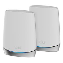 NETGEAR (RBK752-100CNS) Orbi 8-Stream Tri-Band AX4200 Whole Home Mesh Wi-Fi 6 System - 2 Pack