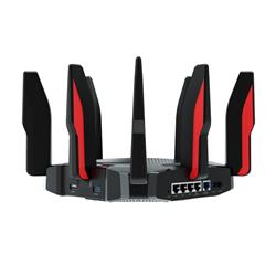 TP-LINK (Archer GX90) AX6600 Tri-Band Wi-Fi 6 Gaming Router. 4.8 Gbps Game Band: 5 GHz: 4804 Mbps, 5 GHz: 1201 Mbps and 2.4 GHz