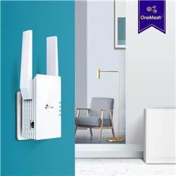 TP-LINK (RE605X) AX1800 Wi-Fi Range Extender. 574 Mbps at 2.4GHz, 1201 Mbps at 5GHz. WiFi 6 technology. 1 Gigabit Ethernet P...