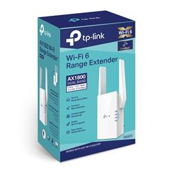 TP-LINK (RE605X) AX1800 Wi-Fi Range Extender. 574 Mbps at 2.4GHz, 1201 Mbps at 5GHz. WiFi 6 technology. 1 Gigabit Ethernet P...