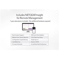 NETGEAR Insight Managed WiFi 6 AX1800 Dual Band Access Point with Power Adapter (WAX610PA-100CNS)