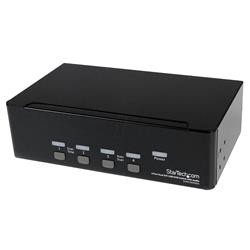 StarTech.com (SV431DD2DUA) 4 Port Dual DVI USB KVM Switch with Audio & USB 2.0 Hub