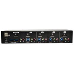 Tripp Lite 4-Port DisplayPort KVM Switch w/Audio, Cables and USB 3.0 SuperSpeed Hub