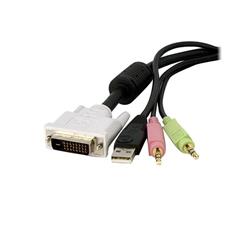 STARTECH.COM 10ft 4-in-1 USB Dual Link DVI-D KVM Switch Cable