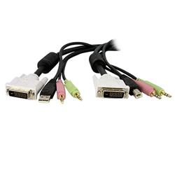 STARTECH.COM 10ft 4-in-1 USB Dual Link DVI-D KVM Switch Cable