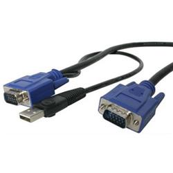 STARTECH.COM Câble KVM Ultra Fin 2-en-1 USB de 15 pi (SVECONUS15)