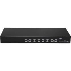 STARTECH 8 Port 1U Rackmount USB KVM Switch Kit with OSD and Cables - 8 Port - 1U - Rack-mountable RACKMOUNT WITH OSD & CABLE