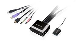 IOGear (GCS62HMDPKIT) 2-Port HDMI and Mini DisplayPort Cable KVM Kit
