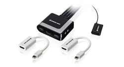 IOGear (GCS62HMDPKIT) 2-Port HDMI and Mini DisplayPort Cable KVM Kit