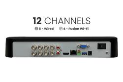 Lorex Fusion 4K 12 Channels (8 Wired and 4 Fusion Wi-Fi) 2TB Wired DVR System with Smart Deterrence Cameras