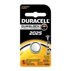 DURACELL 2025 3V Lithium Coin Cell Battery 1 Pack(Open Box)