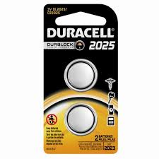 DURACELL 2025 3V Lithium Coin Cell Battery 2 Pack(Open Box)