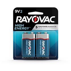 RAYOVAC 9V Alkaline Battery 2 Pack