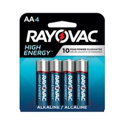 RAYOVAC AA Alkaline Battery 4 Pack