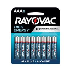 RAYOVAC AAA Alkaline Battery 8 Pack