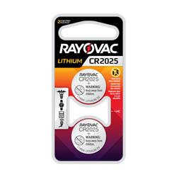 RAYOVAC 2025 3V Lithium Coin Cell Battery 2 Pack