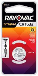 RAYOVAC 1632 3V Lithium Coin Cell Battery 1 Pack