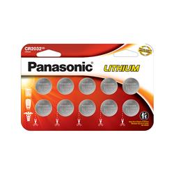 PANASONIC 2032 3V Lithium Coin Cell Battery 10 Pack