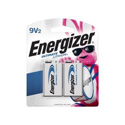 ENERGIZER Ultimate 9V Lithium Battery Pack 2 Pack (L522BP2)