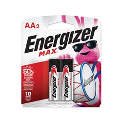 ENERGIZER Max AA Alkaline Battery 2 Pack (E91BP2)