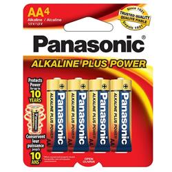 PANASONIC AA Alkaline Battery 4 Pack