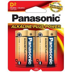 PANASONIC D Alkaline 2 Pack