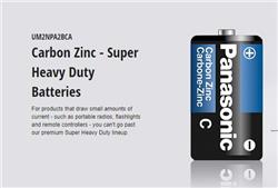 PANASONIC - Carbon Zinc 2-pack size C Battery (UM2NPA2BCA)