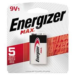 ENERGIZER Max 9V Alkaline Battery 1 Pack (522BP)