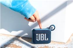 JBL Go 4 Ultra-Portable Waterproof Bluetooth Speaker, Blue