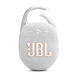 JBL Clip 5 Ultra-Portable Waterproof Speaker, White