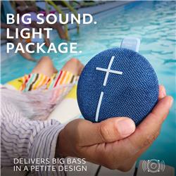 ULTIMATE EARS Miniroll Waterproof Bluetooth Speaker, Blue