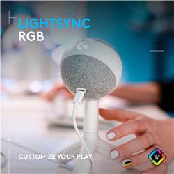 LOGITECH G Yeti Orb Condenser  LIGHTSYNC RGB Gaming Microphone, White