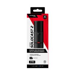 HYPERX Solocast 2 USB Microphone, Noir