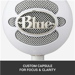 BLUE Snowball iCE Plug-and-Play USB Microphone, White