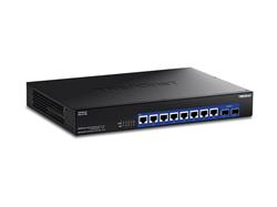 Commutateur non géré TRENDnet 10 ports 10G - 8 ports - Ethernet 10 Gigabit - 10GBase-T, 10GBase-X - 2 couches prises en char...
