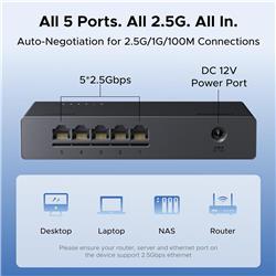 UGREEN CM953 5 Ports 2.5G Unmanaged Ethernet Switch