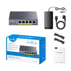 Cudy GS1005P 5 Port Gigabit PoE+ Switch(Open Box)