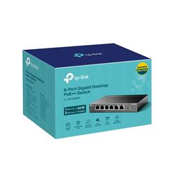 TP-Link (TL-SG1006PP) 6 Port Gigabit Desktop Switch with 3-Port PoE+ and 1-Port PoE++ Port, Plug and Play, PoE Auto Recovery, S