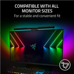 Razer - Barre lumineuse LED RVB Aether Monitor - Noir