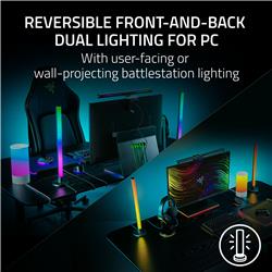 Razer - Barres lumineuses LED RVB Aether Standing Light - Noir