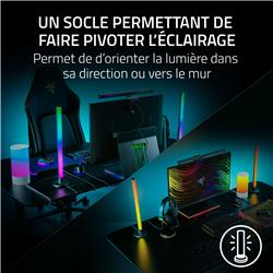 Razer - Barres lumineuses LED RVB Aether Standing Light - Noir