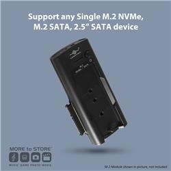 Vantec NexStar Storage Adapter, 3-in-1, USB 3.2 Gen2x1 Type C